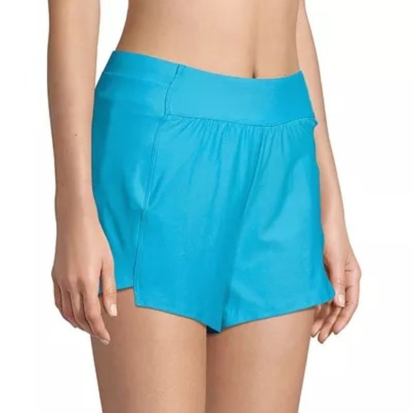 Lands' End Petite 3-Inch Modest Swim Shorts with Attached Panty - Picture 3 of 3